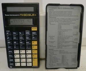 Texas Instruments TI-30SLR+ Solar Scientific Calculator +Cover &Ref Card -TESTED - Picture 1 of 10
