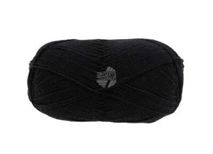 MEILENWEIT 100 MERINO EXTRAFINE UNI von LANA GROSSA (2402 - Schwarz) - Bild 1 von 1