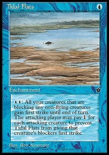 4 x Tidal Flats SP Fallen Empires MTG Magic The Gathering Blue English Card - Image 1 of 1