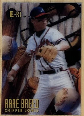 E-Motion XL 1996 raza rara Chipper Jones #6 Salón de la fama Atlanta Braves Foto 1 de 2