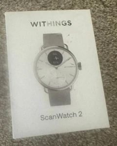 Withings ScanWatch 2 - 38mm White - ECG Temperature Respiratory Smart Watch - Photo 1 sur 3