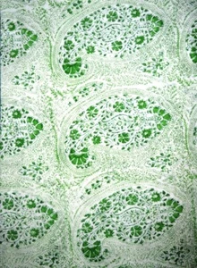 Indian Cotton Paisley Sanganeri Hand Block Print Fabric Meterial 7 Yard P_063 - Picture 1 of 6