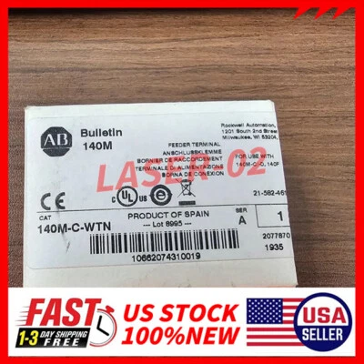 140M-C-WTN Busbar Feeder Terminal New Sealed Allen-Bradley Free Shipping - Image 1 of 2