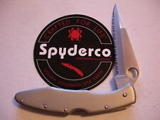 RARE Discontinud Spyderco C07ATU Police Model Vintage Folding Tactical Knife EDC