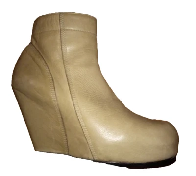 BOTAS DE MUJER RICK OWENS ELEGANTES AL TOBILLO CON CUÑA TALLA 6.5UK Foto 1 de 4