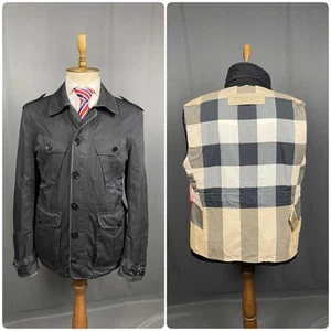 Burberry Nova Check Herren Feldjacke schwarz Multipocket Utility Größe XL - Bild 1 von 16