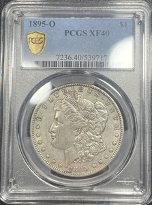 1895-O Morgan Silver Dollar $1 PCGS Gold Shield XF40 Extra Fine Some Luster - Picture 1 of 4
