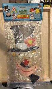Vintage Hanging Mobile – Hong Kong – Top Hat Smiley Face with Plastic Eyes - Picture 1 of 5