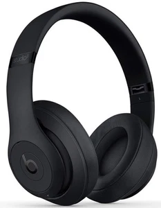 GENUINE BEATS STUDIO 3 WIRELESS HEADPHONES MATTE BLACK ACTIVE NOISE CANCELLATION - Picture 1 of 6