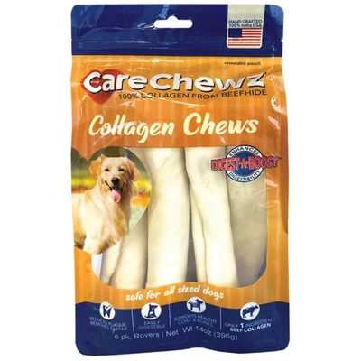 CareChewz Collagen 9" Rovers Dog Chew Treats - Natural Flavor, 6 Count/1 Pack - Image 1 of 4