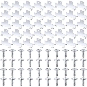 40Pcs Recessed Light Clips Metal Retrofit C Clips with Screws for Downlights S - Picture 1 of 7