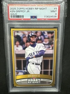 2025 Topps Hobby Rip Night Gold Ken Griffey Jr #9 HOF PSA 9 - Bild 1 von 2