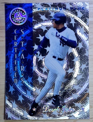 Derek Jeter /1999 💎1997 Pinnacle Totally Certified - Platinum Blue - Yankees - Image 1 of 3