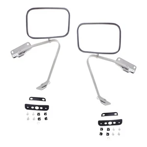 Mirror Set For 1980-96 Ford F-150 1980-97 F-250 F-350 Manual Folding Left Right - Picture 1 of 12