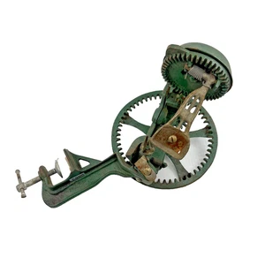 Antique 1878 Hand Crank Apple Peeler The Reading Hardware WORKS GREEN #0003 - Picture 1 of 8