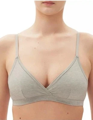 Bralette GapBody para mujer Breathe cobertura completa, gris jaspeado, pequeño, $34,50 Foto 1 de 4