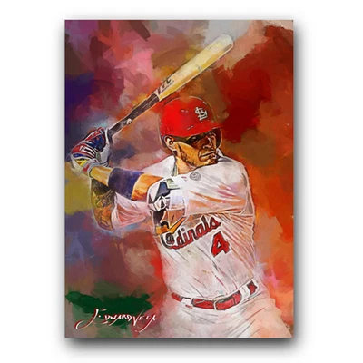 Yadier Molina #15 Art Card Limited 35/50 Vela Signed (St. Louis Cardinals) - Image 1 of 2