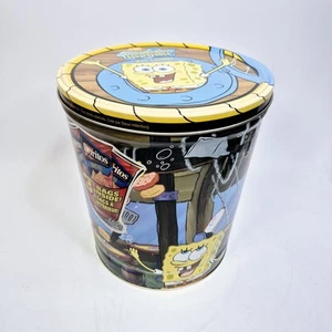 SpongeBob Doritos Potato Chip Tin w/ Lid Viacom 2004 VTG Metal Can 11.5"x10 - Picture 1 of 18