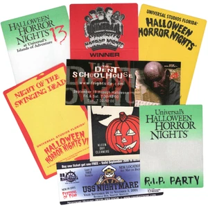 Vintage Halloween Collectible Lot - 8 Tickets & Passes Universal Studios NOS - Picture 1 of 1