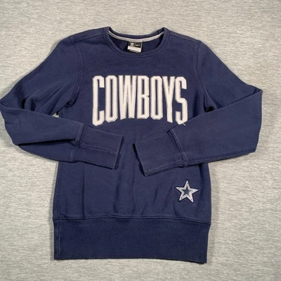Sudadera Dallas Cowboys Mujer Pequeña Azul NFL Fútbol Nike Cuello Redondo Pullover Foto 1 de 4