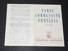 CARTE D'ADHERENT 1959 COTISATIONS TIMBRES PARTI COMMUNISTE FRANCAIS PCF THOREZ