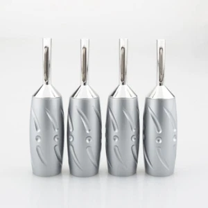 Viborg VB402R Banana Stecker Lautsprecher Pure Kupfer Rhodium Plated Plug Hi-end - Picture 1 of 6