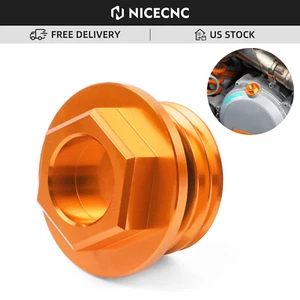 Perno de tapón de llenado de aceite de motor CNC para KTM 125 150 250 300-530 SX XC F W 2009-2021 - Imagen 1 de 7