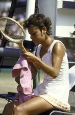 Australia Evonne Goolagong Cawley during Finals match vs USA Billi - Old Photo 1