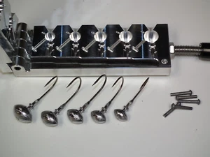 Freshwater Football -2 mold 3/8, 1/2, 5/8, 3/4, 1oz 32796 heavy wire CNC Bass - Picture 1 of 8
