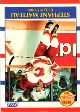 1990 Score Stephane Matteau #381 Calgary Flames