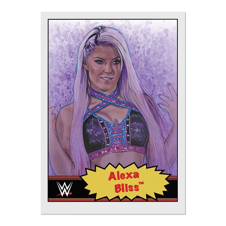 WWE Topps Living Set 2021 Wrestling Print Run 1601 Alexa Bliss #24 - Image 1 of 1