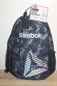 Mochila deportiva Reebok Ocean nueva con etiquetas bolsa de entrenamiento negro mármol - Imagen 1 de 7