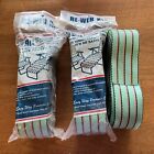 2.5 Packs Easy Way Re-Web Kit Aluminum Lawn Chair Webbing Nos 58 Ft Green/Peach