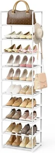 Schuhregal Schuhschrank Schuhe Organizer Möbel 10 Ablagen Robust Weiß B634 - Bild 1 von 7