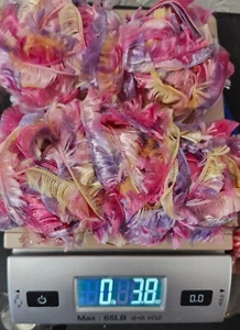 Bernat Boa Yarn 2 Skein Eyelash Novelty Love Bird Pink Purple Yellow 81420 new  - Picture 1 of 3