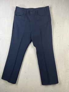 Pantalones para hombre Levi’s 517 años 80 36x30 azul marino Dacron Sta-Prest vintage - Imagen 1 de 7