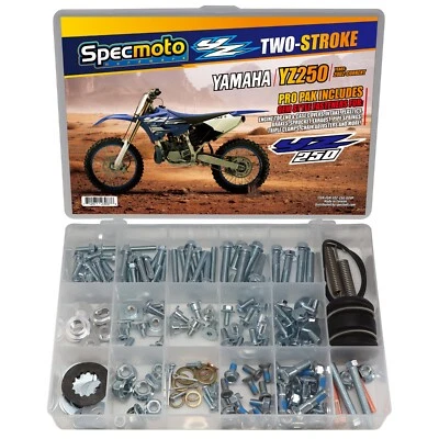 Kit de pernos de tuerca completa de 2 tiempos YZ 250 Yamaha YZ250 02+ carrocería del motor escape de plástico Foto 1 de 2