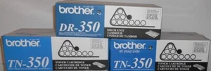 3 nouveaux sacs de papier d'origine scellés Brother TN-350 toners DR350 tambour OPEN BOX - Photo 1/1
