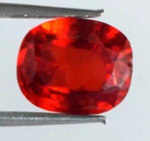 9,20ct/11mm natürlicher nigerianischer Spessartin Granat Oval Edelstein zertifiziert B86959 - Bild 1 von 8