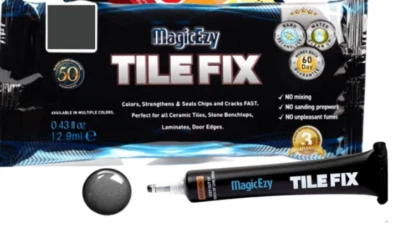 Tile Fix (Grey)  Fix Holes & Cracks in Ceramic Tiles - MagicEzy - Image 1 of 3