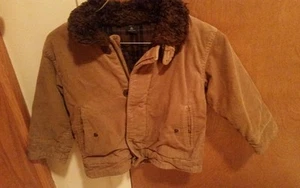 Boy's Gap kid brown corduroy winter coat xs 4 5 - Picture 1 of 3