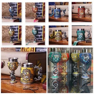 Harry Potter Tankard Mug Cup Slytherin Goblet Collectible Toy Glass Beer Wine - Picture 1 of 9