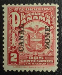 Canal Zone #69 MLH OG 2¢ Red Arms of Panama - Picture 1 of 2