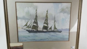 David J Curtis acuarela original - Barco - Strathdon - Imagen 1 de 6