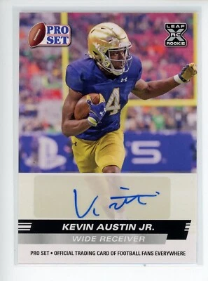 2022 Leaf Draft Prospects Pro Set Auto White #BAKA2 Kevin Austin Jr. Jaguars - Image 1 of 3