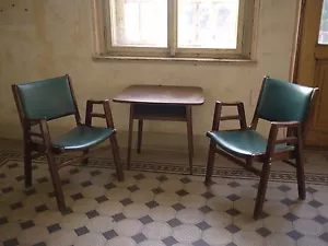 Collectable rare Pair of Retro MidCentury Modern Style Chair by František JIRÁK - Picture 1 of 4
