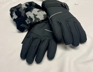 ZeroXposur Boys 2-Pc Versatile Cuffed Beanie Hat & Winter Gloves Set SZ S/M New - Picture 1 of 8