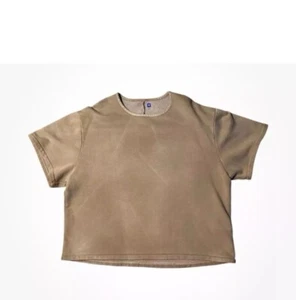 Yeezy Gap Yoke Fleece Tee Shirt Bronze Size XL New With Tags - Picture 1 of 5