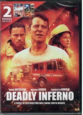 DEADLY INFERNO (3-MOVIE DVD) Fire from below/The day the sky exploded NEW SEALED - Image 1 of 2