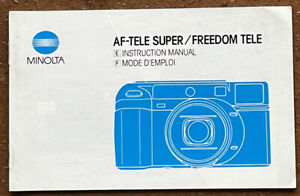 Minolta AF-Tele Super / Freedom Tele  - Instruction Manual von 1988